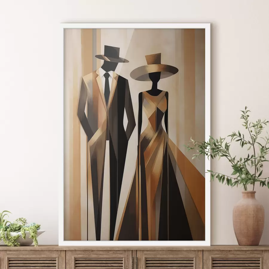 Papier peint Couple abstrait f47356