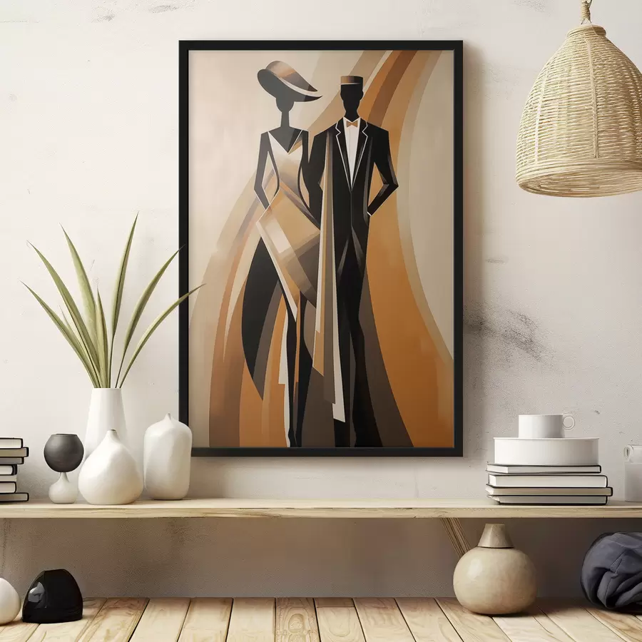 Papier peint Couple abstrait f47357