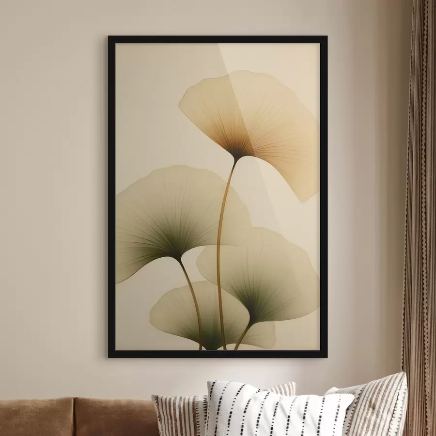 Papier peint Feuilles de ginkgo f47398