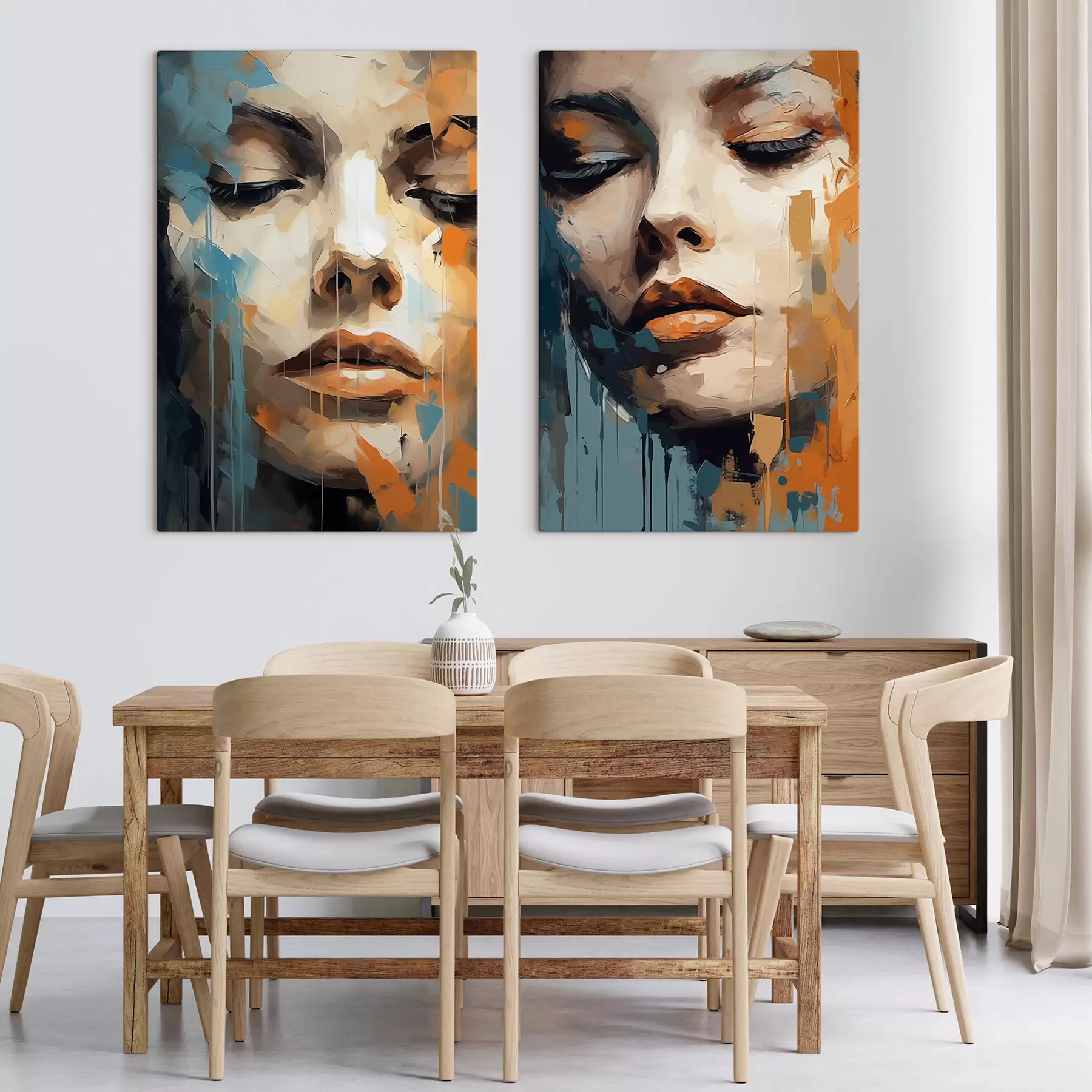 Tableau Portraits abstraits m01196