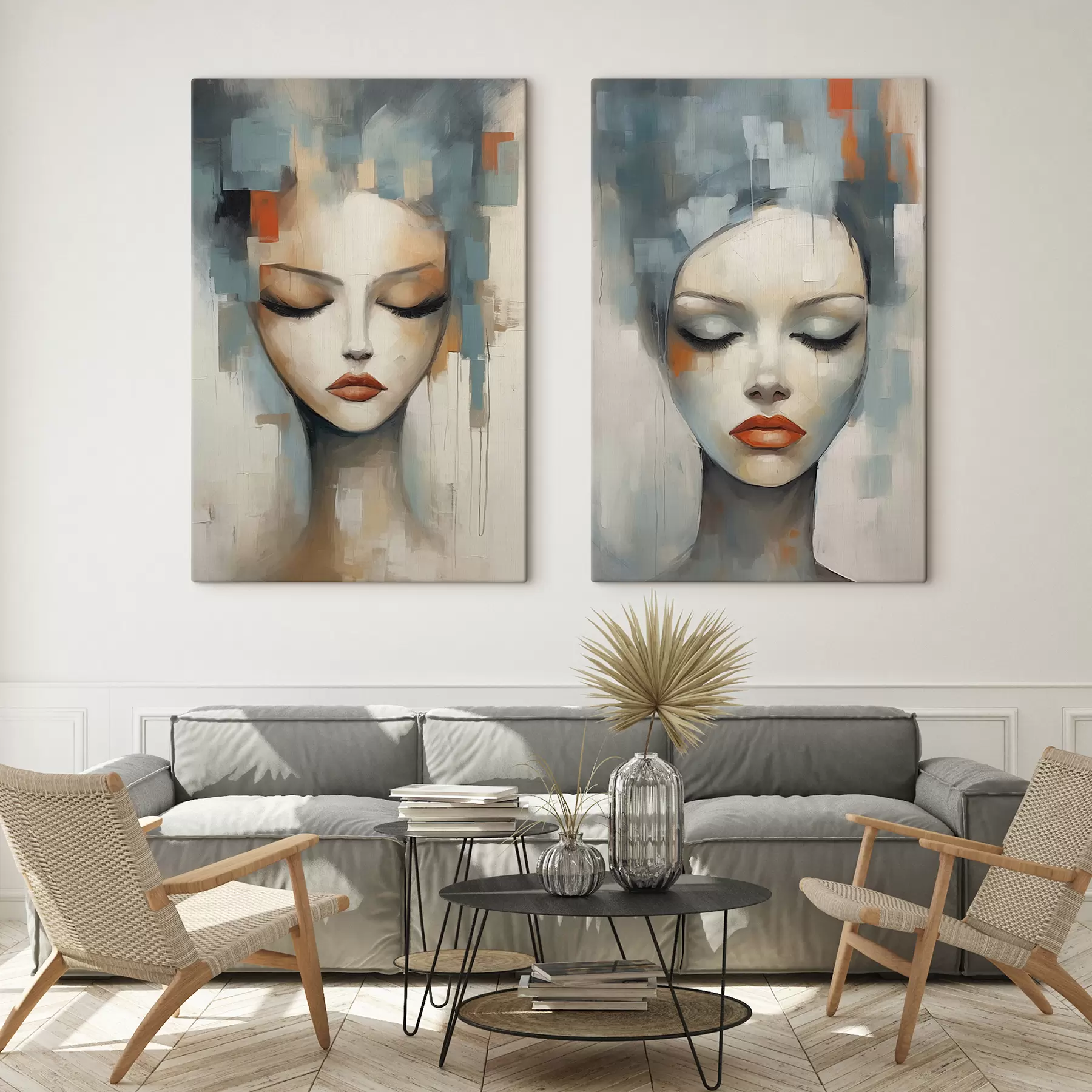 Tableau Portraits abstraits m01204