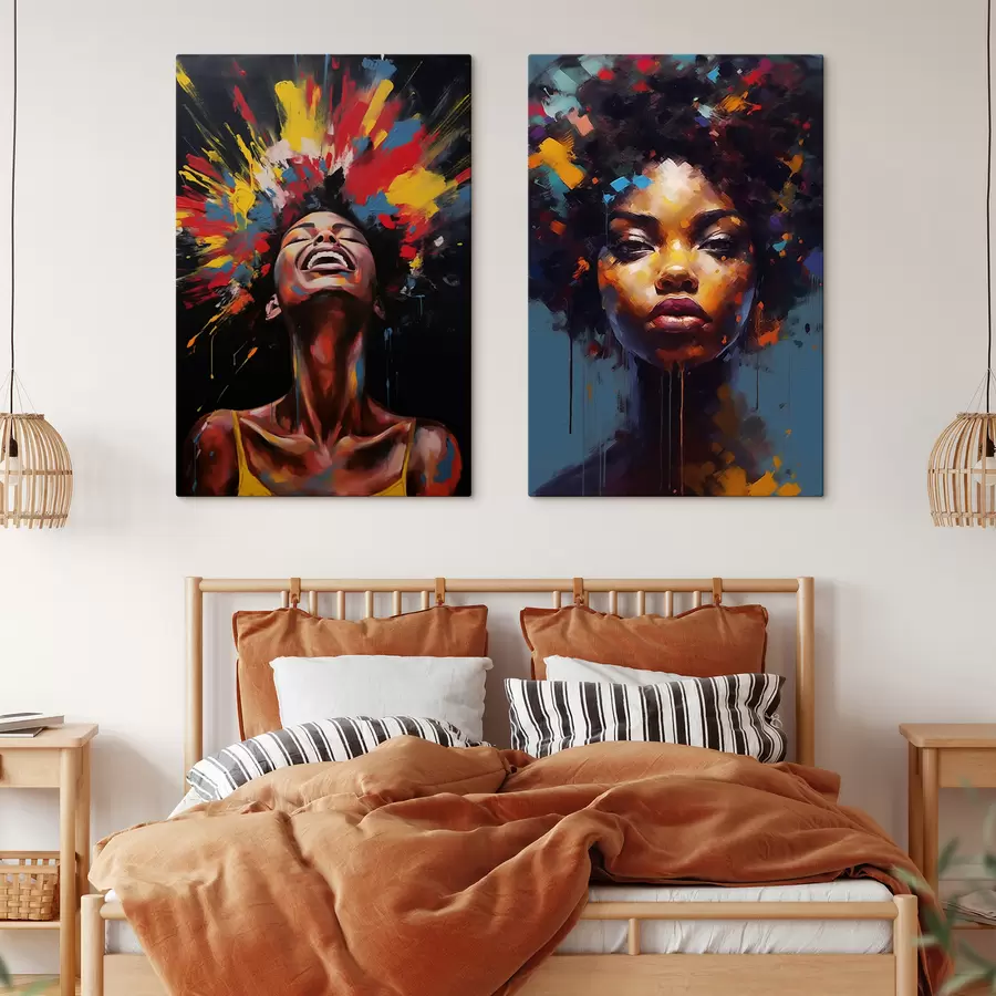 Tableau Explosions de peinture m01206