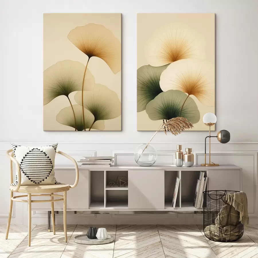 Tableau Feuilles de ginkgo m01213