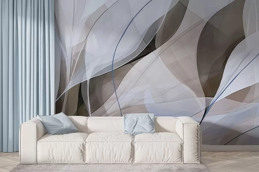 Papier peint Feuilles acérées w05084