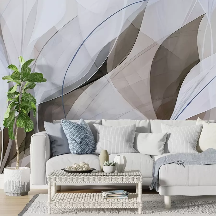 Papier peint Feuilles acérées w05084