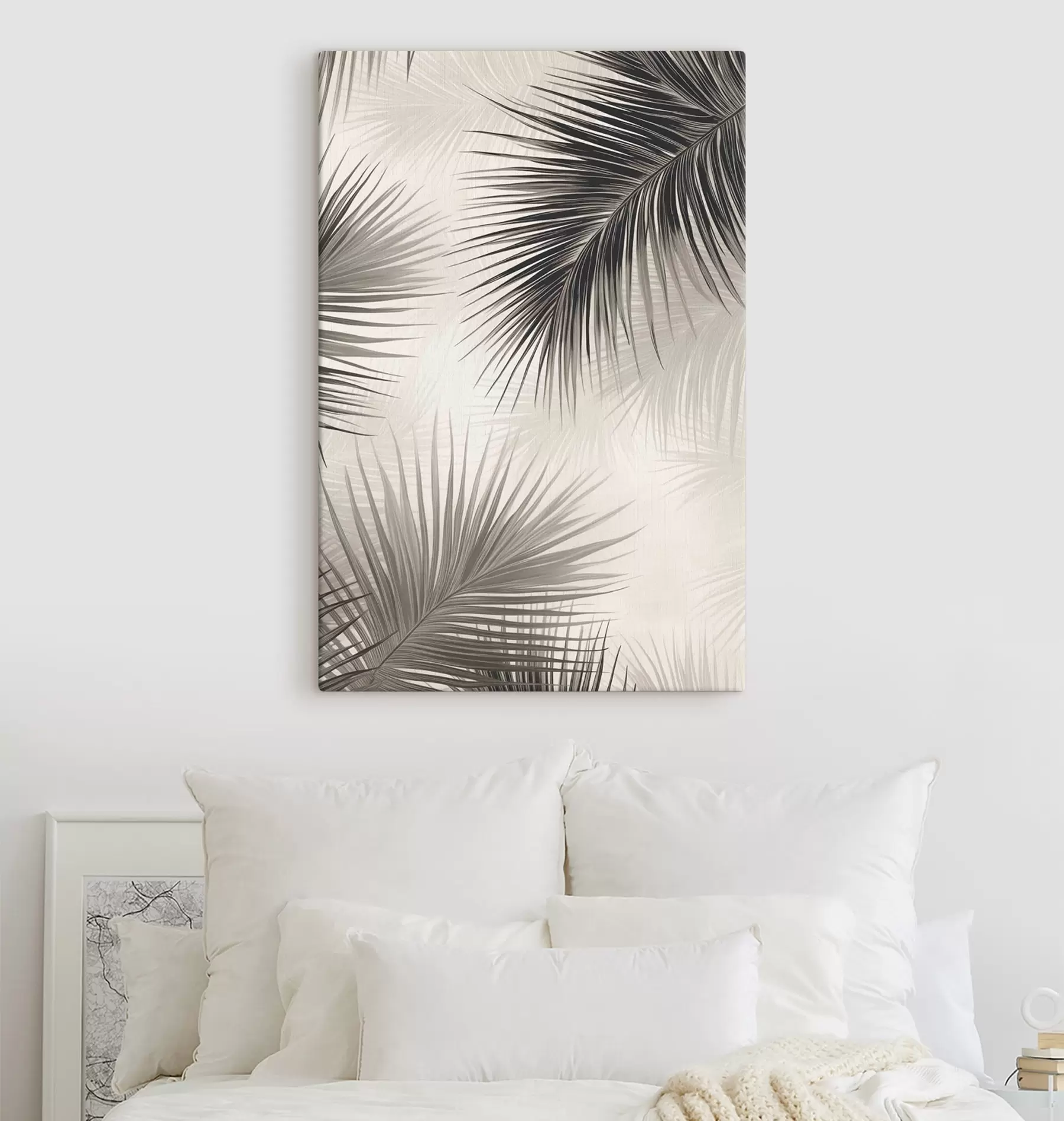 Tableau Branches de palmier peintes s47505