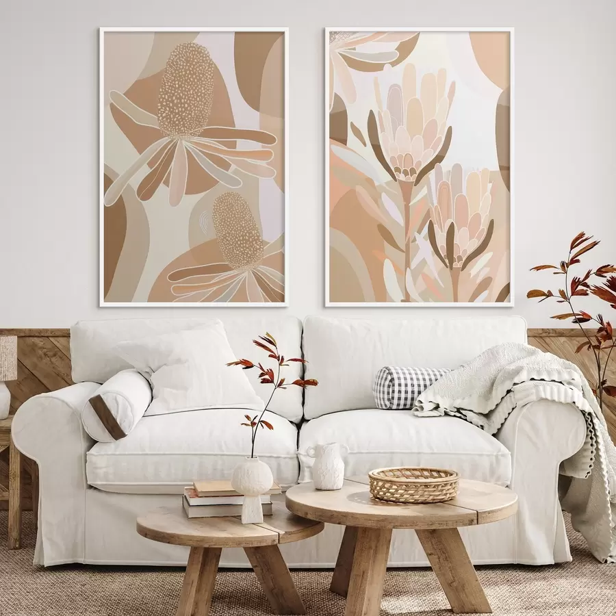 Papier peint Fleurs abstraites d01107