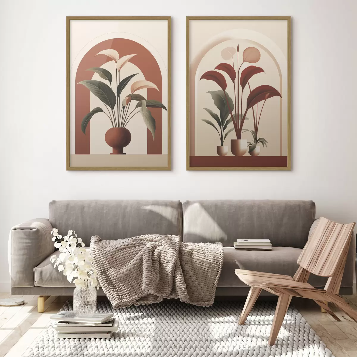 Poster Feuilles et rencontre d01124