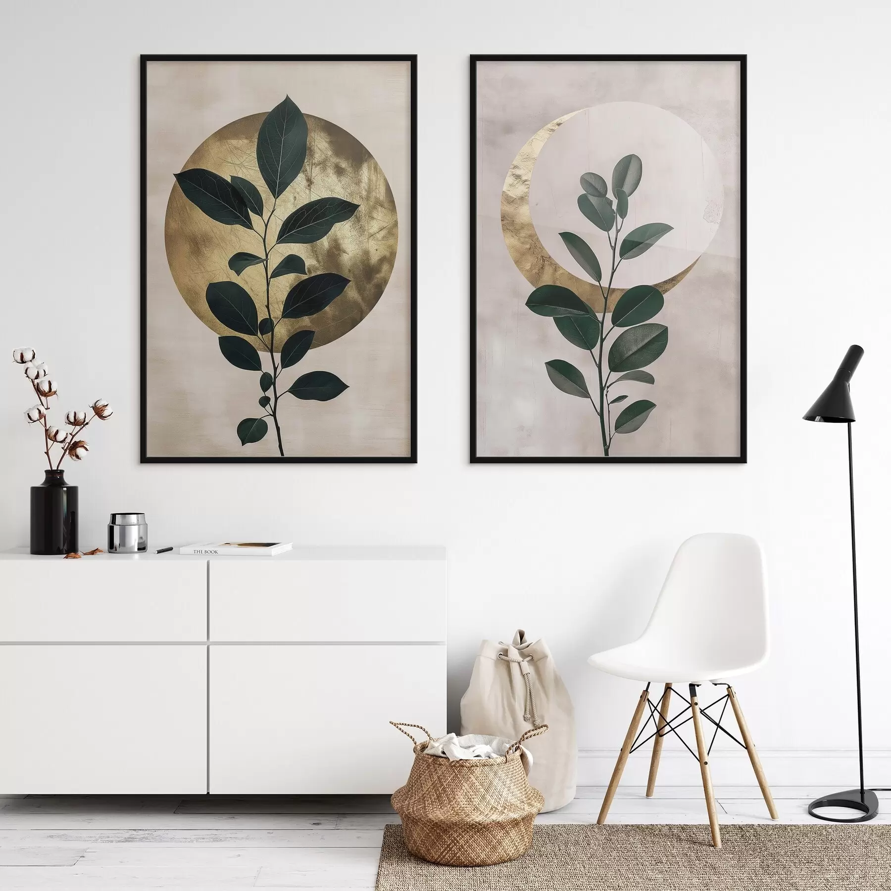 Papier peint Lever du soleil et lune d01139