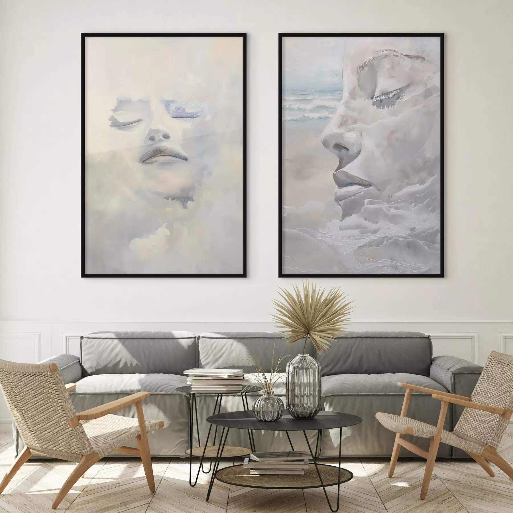 Papier peint Visage dans les nuages d01143