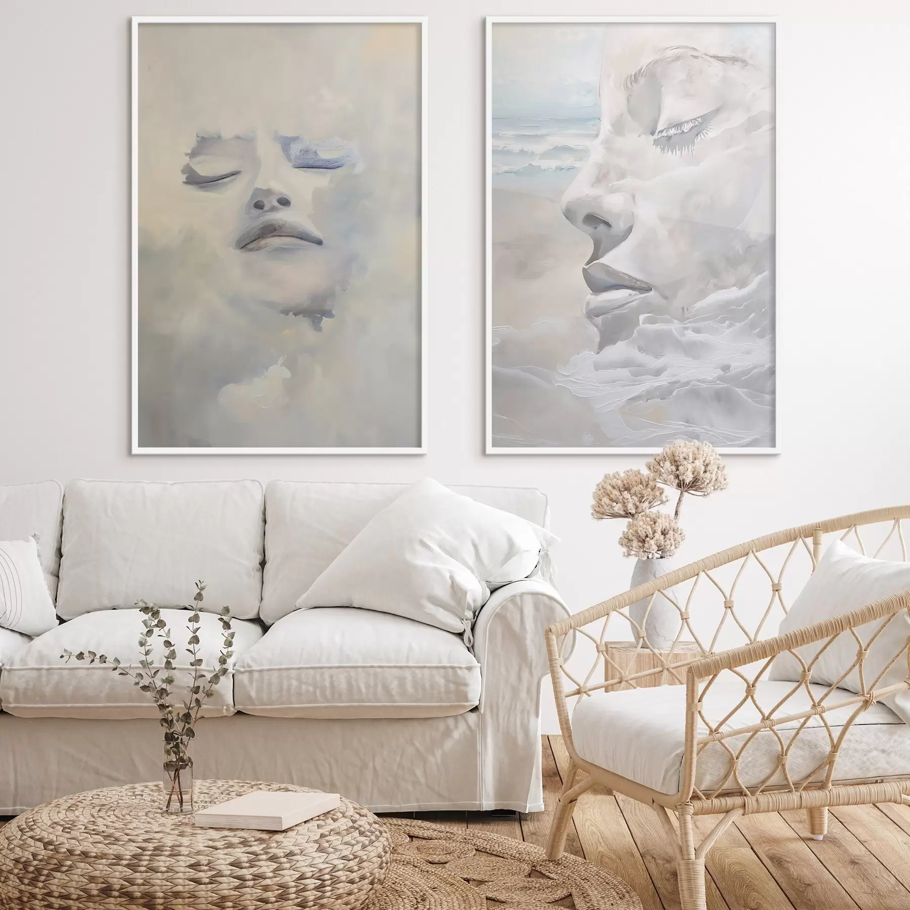 Papier peint Visage dans les nuages d01143