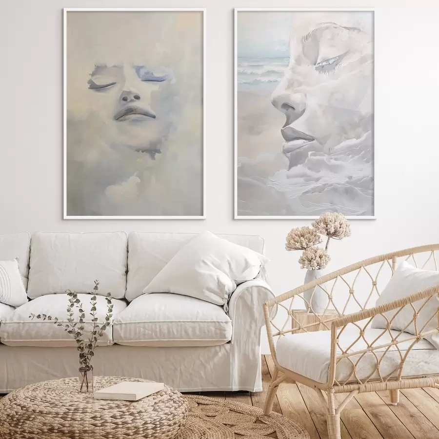 Papier peint Visage dans les nuages d01143