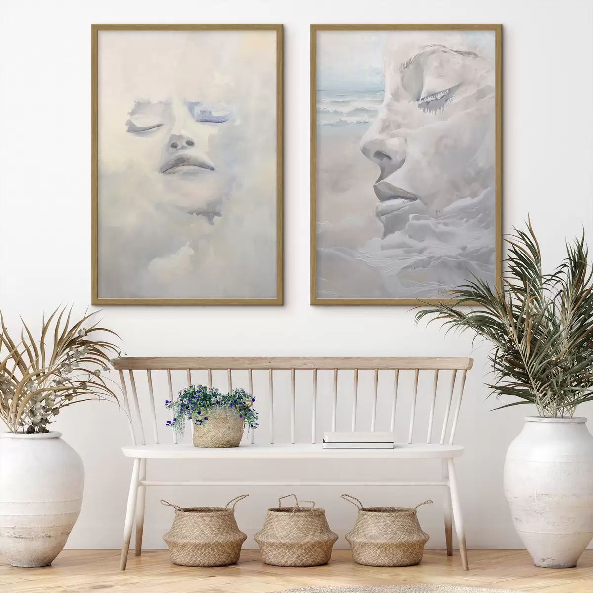 Poster Visage dans les nuages d01143