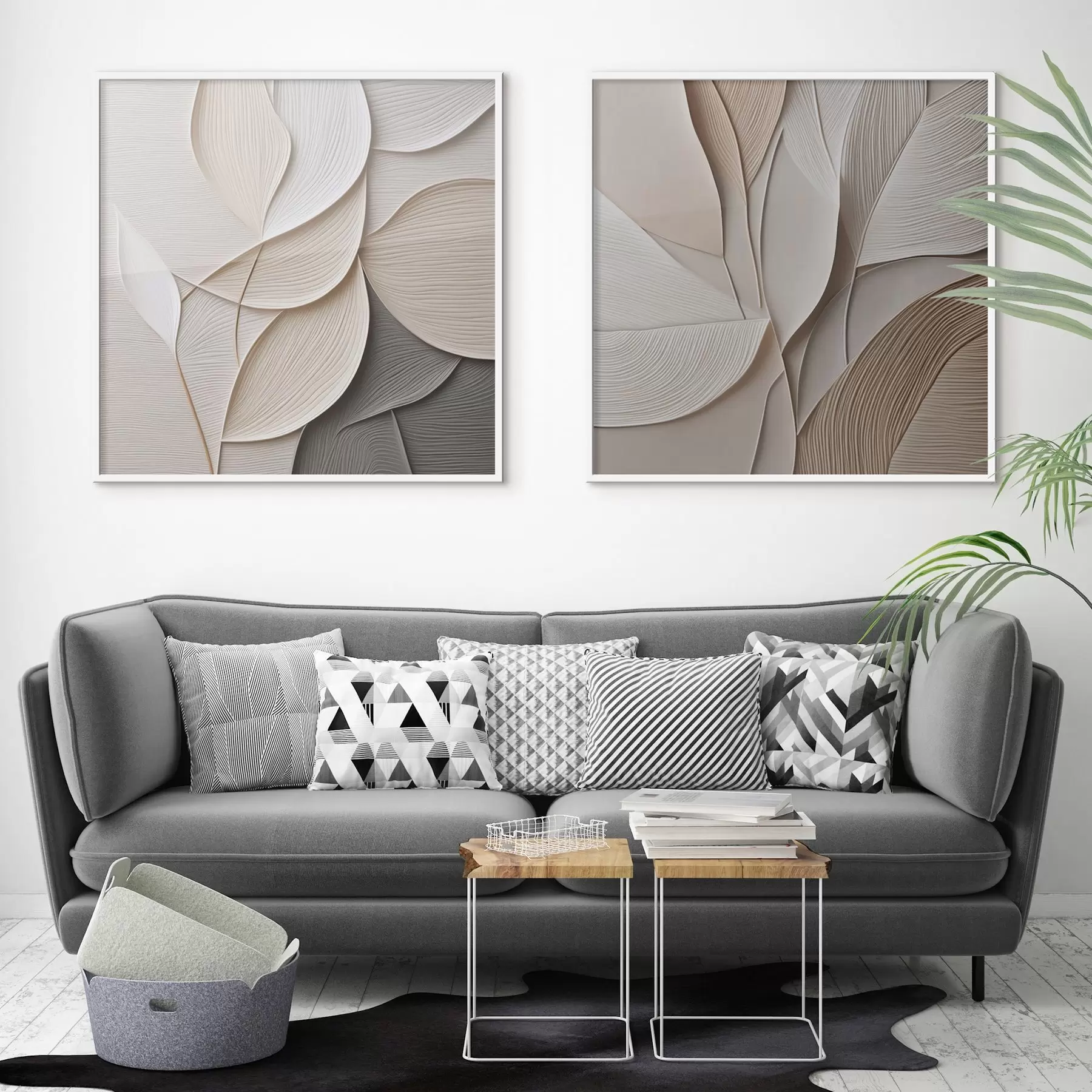 Papier peint Dialogue de feuilles d01156