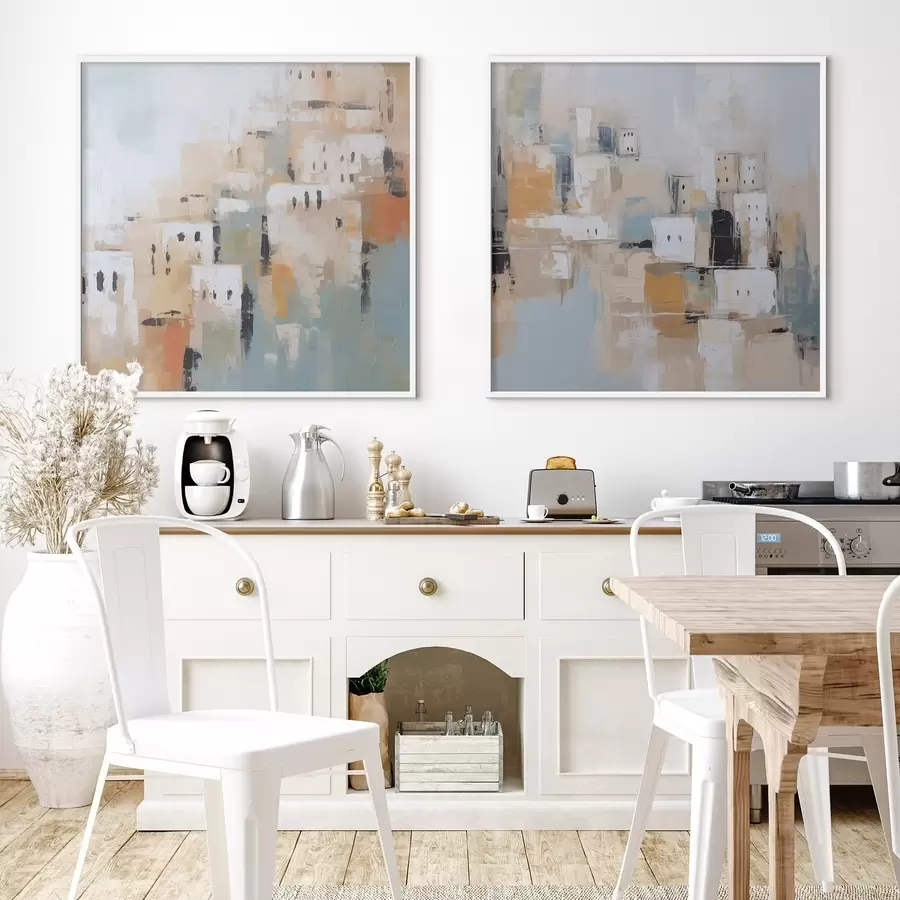 Papier peint Ville abstraite d01162