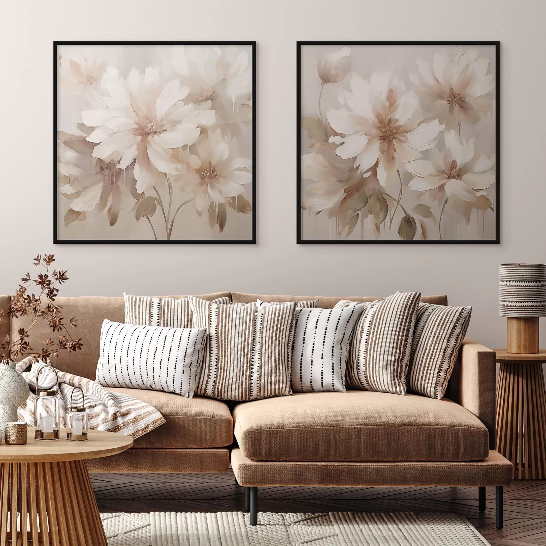 Papier peint Fleurs abstraites d01104