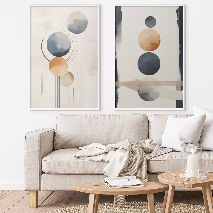 Papier peint Sphères abstraites d01133