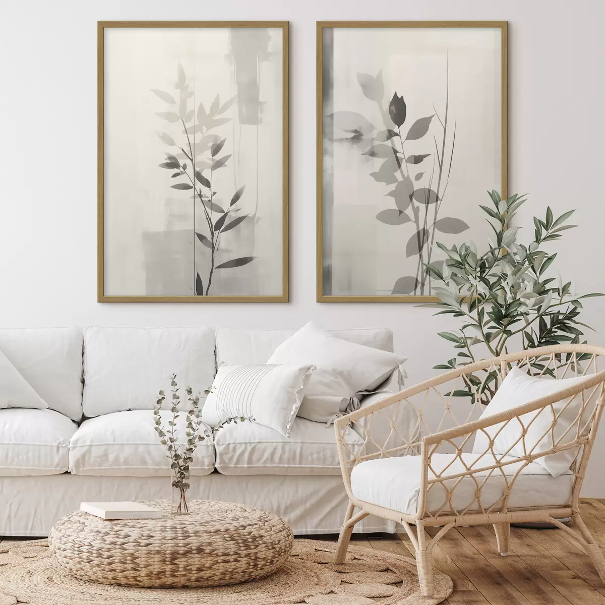 Poster Duo d’ombres de feuilles d01134