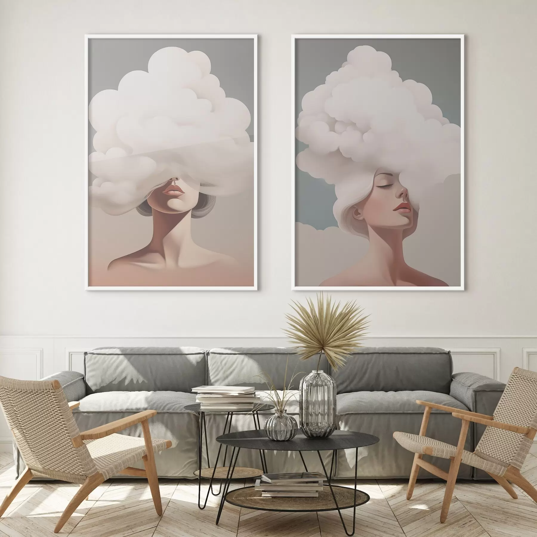 Papier peint La fille et le nuage d01186