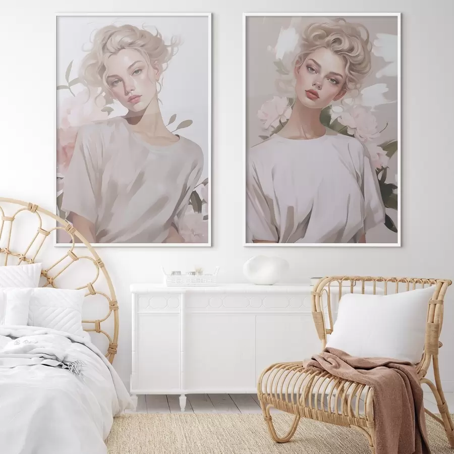 Papier peint Portrait d'une jeune fille d01187