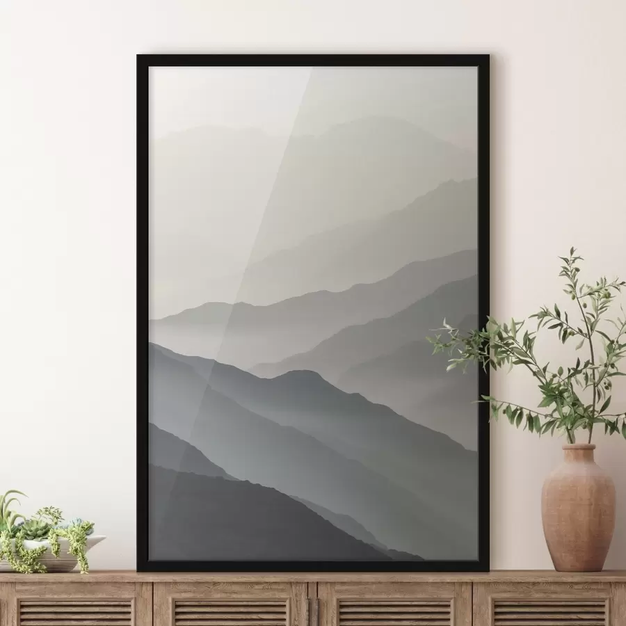 Papier peint Montagnes dans le brouillard f47619