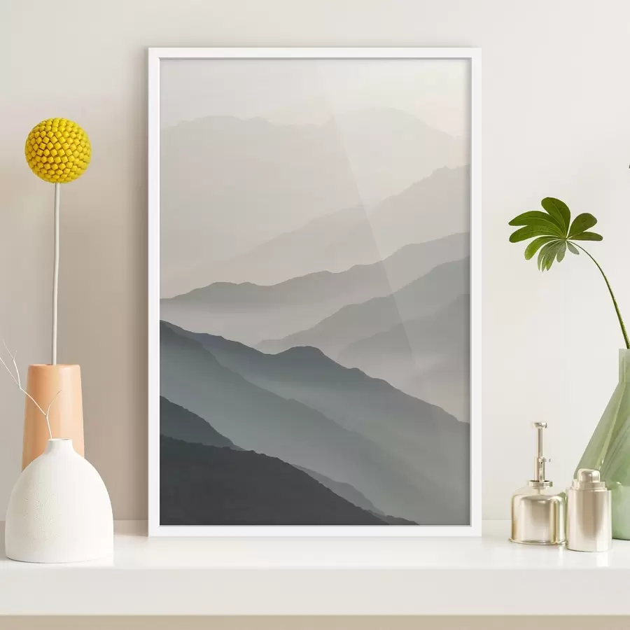 Papier peint Montagnes dans le brouillard f47619