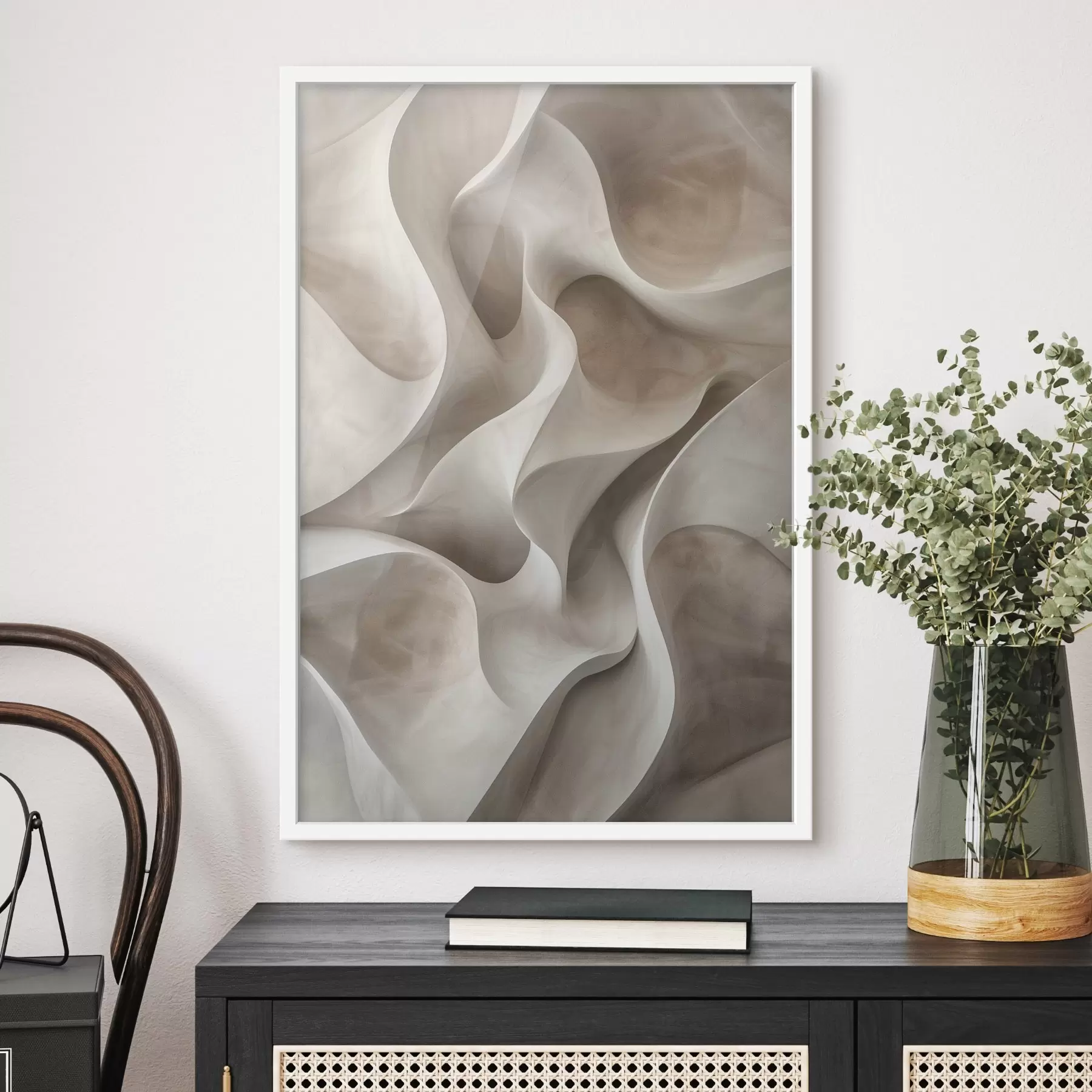 Papier peint Imitation des ondes volumétriques f47629