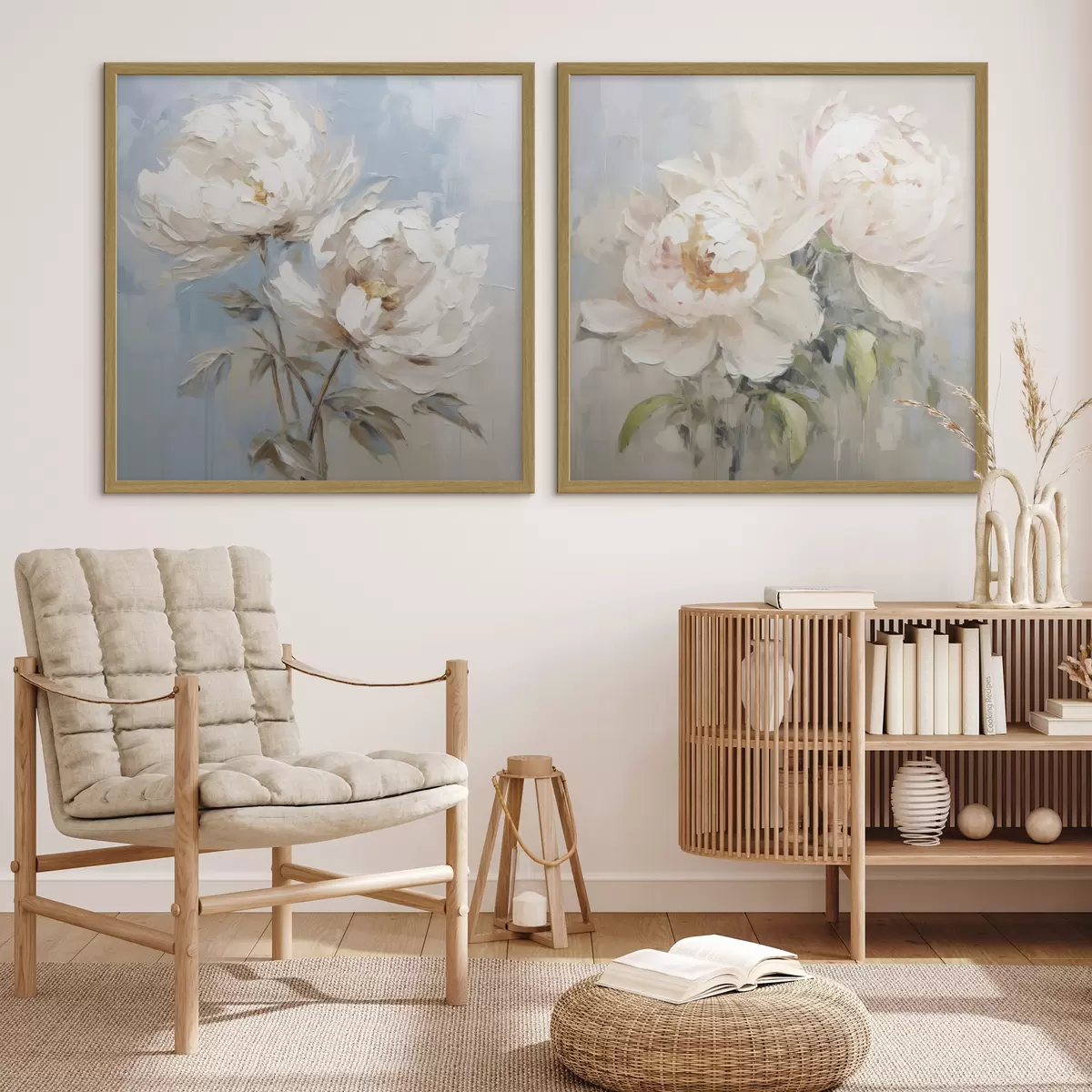 Poster Pivoines et nostalgie d00665