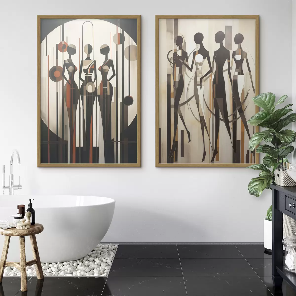 Poster Silhouette et rythme d01237