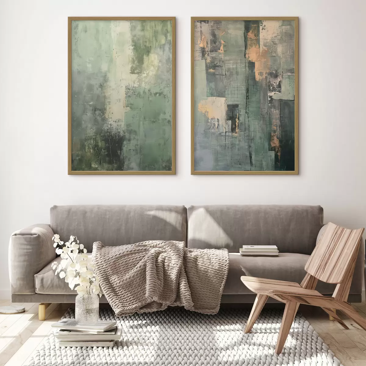Poster Abstraction verte d01230
