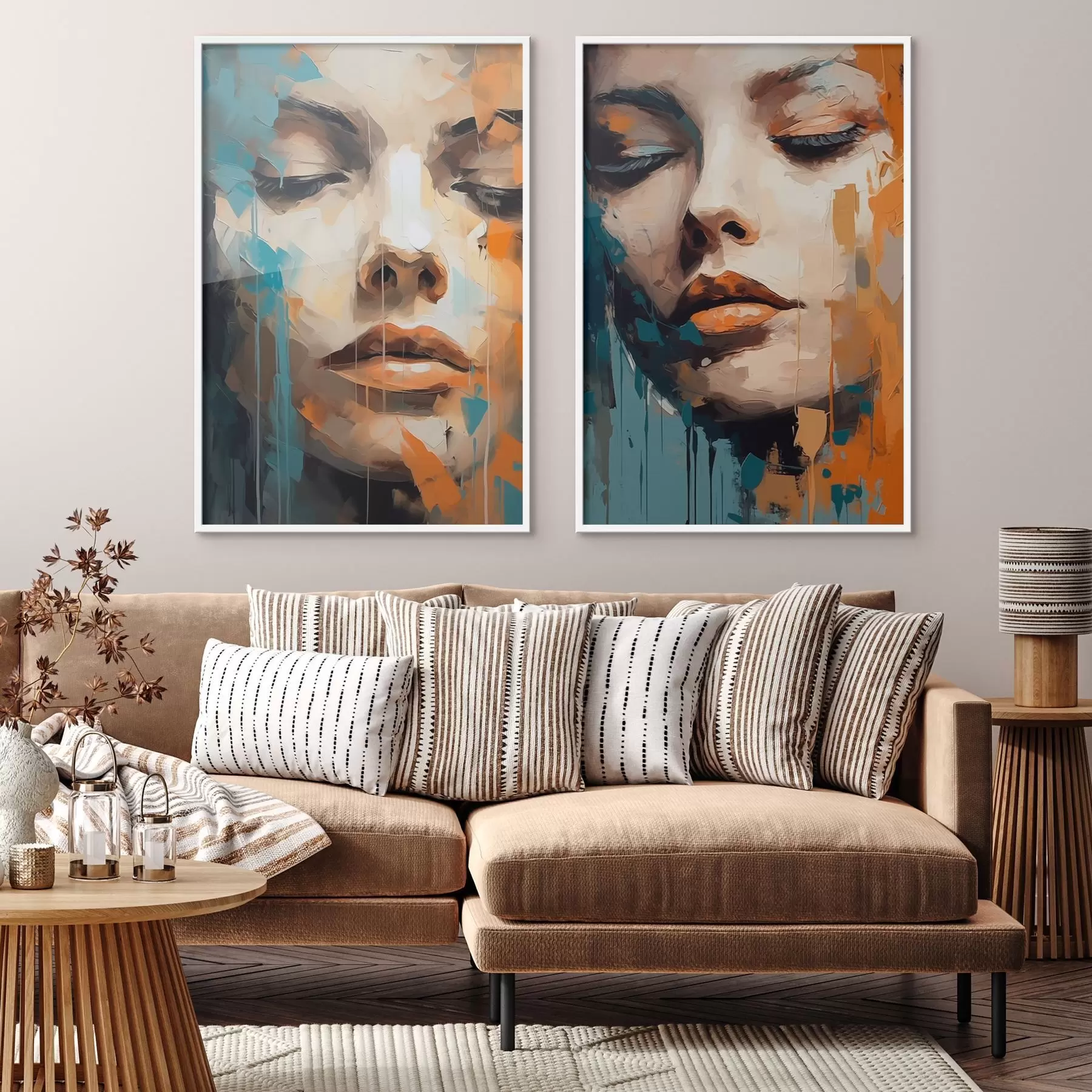 Papier peint Portraits abstraits d01196