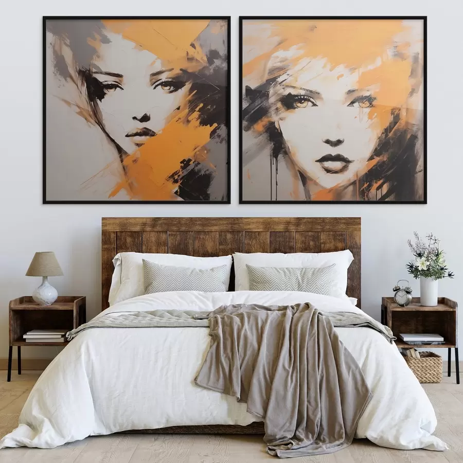 Papier peint Portraits abstraits d01197