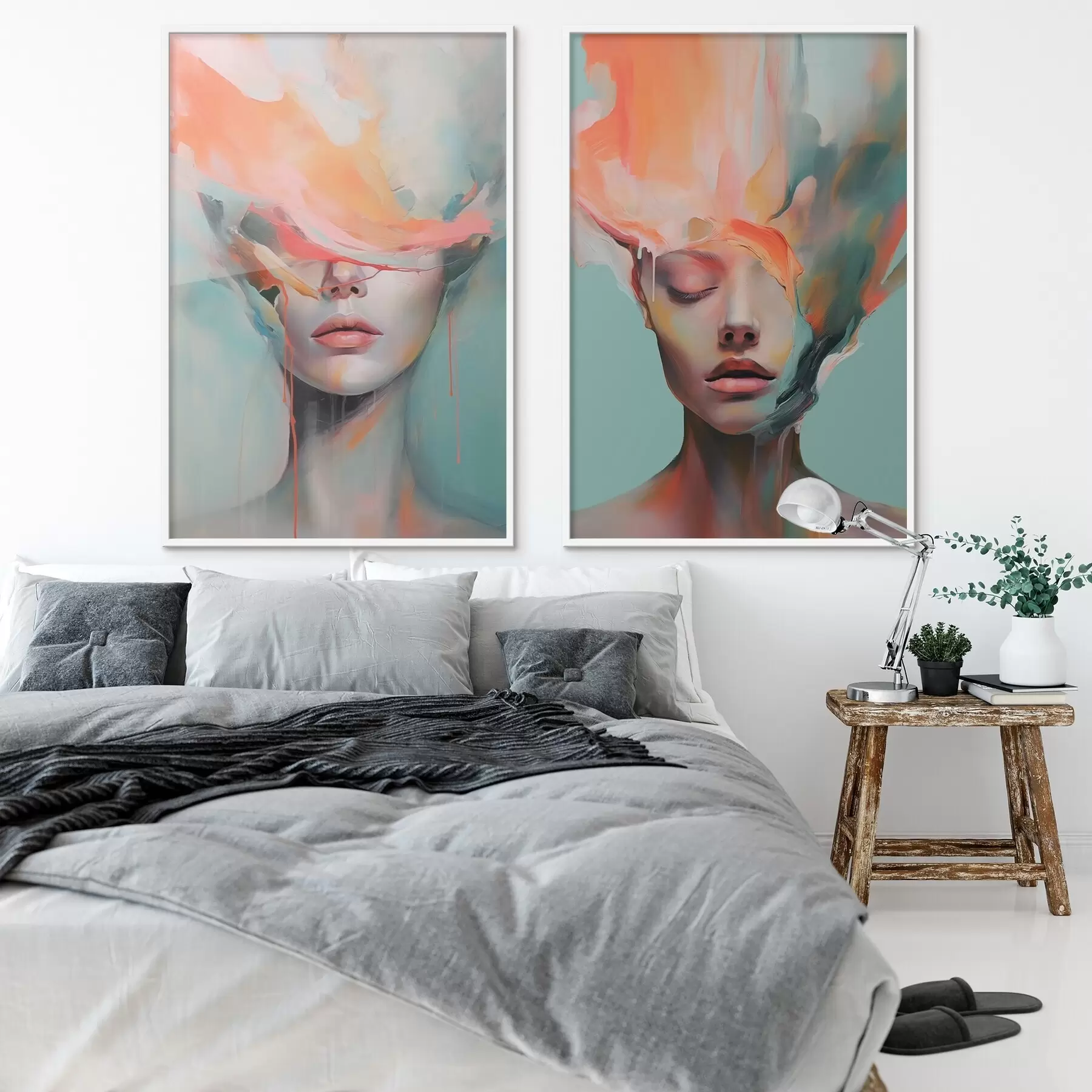 Papier peint Portraits abstraits d01211