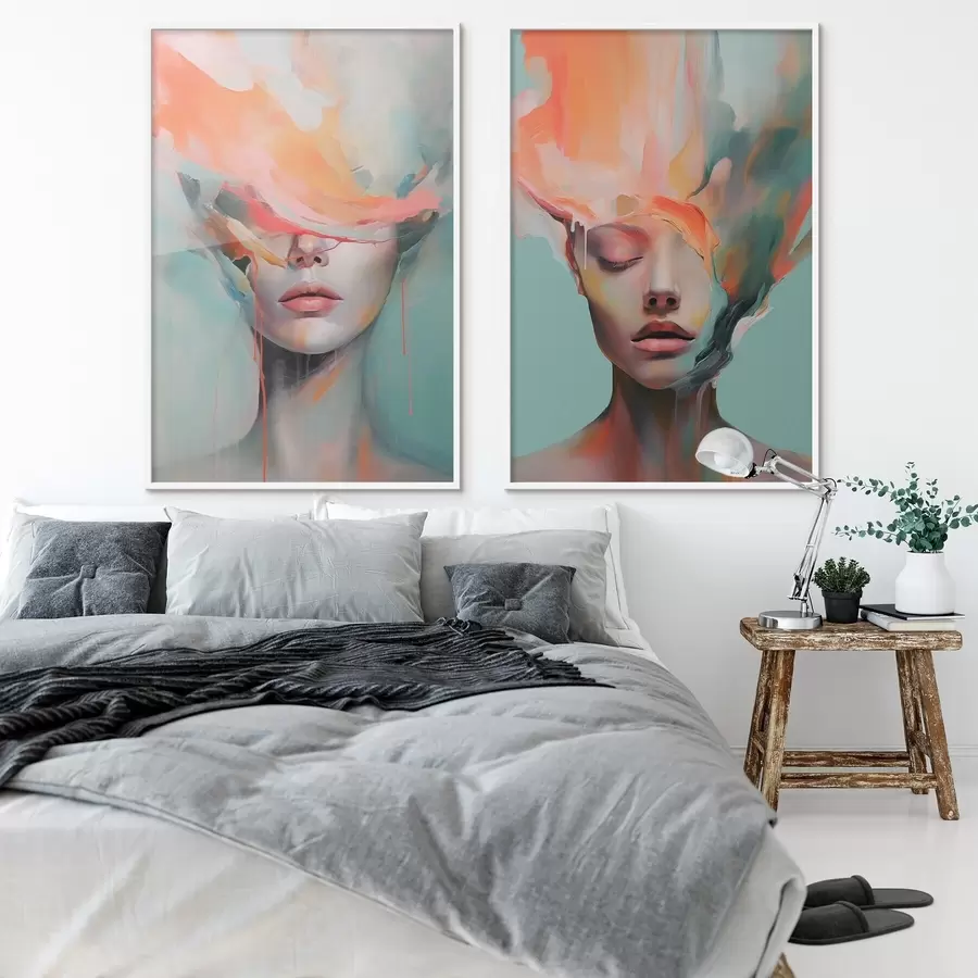 Papier peint Portraits abstraits d01211