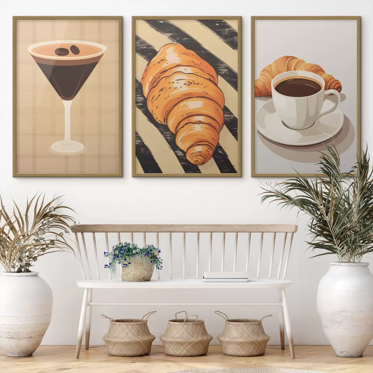Poster Café et croissant d01212