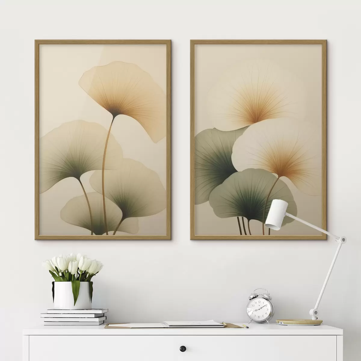 Poster Feuilles de ginkgo d01213