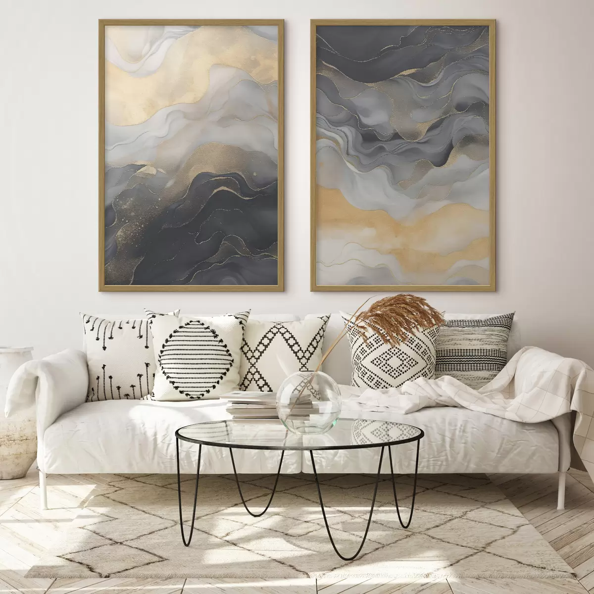 Poster Fluides, abstrait d01254