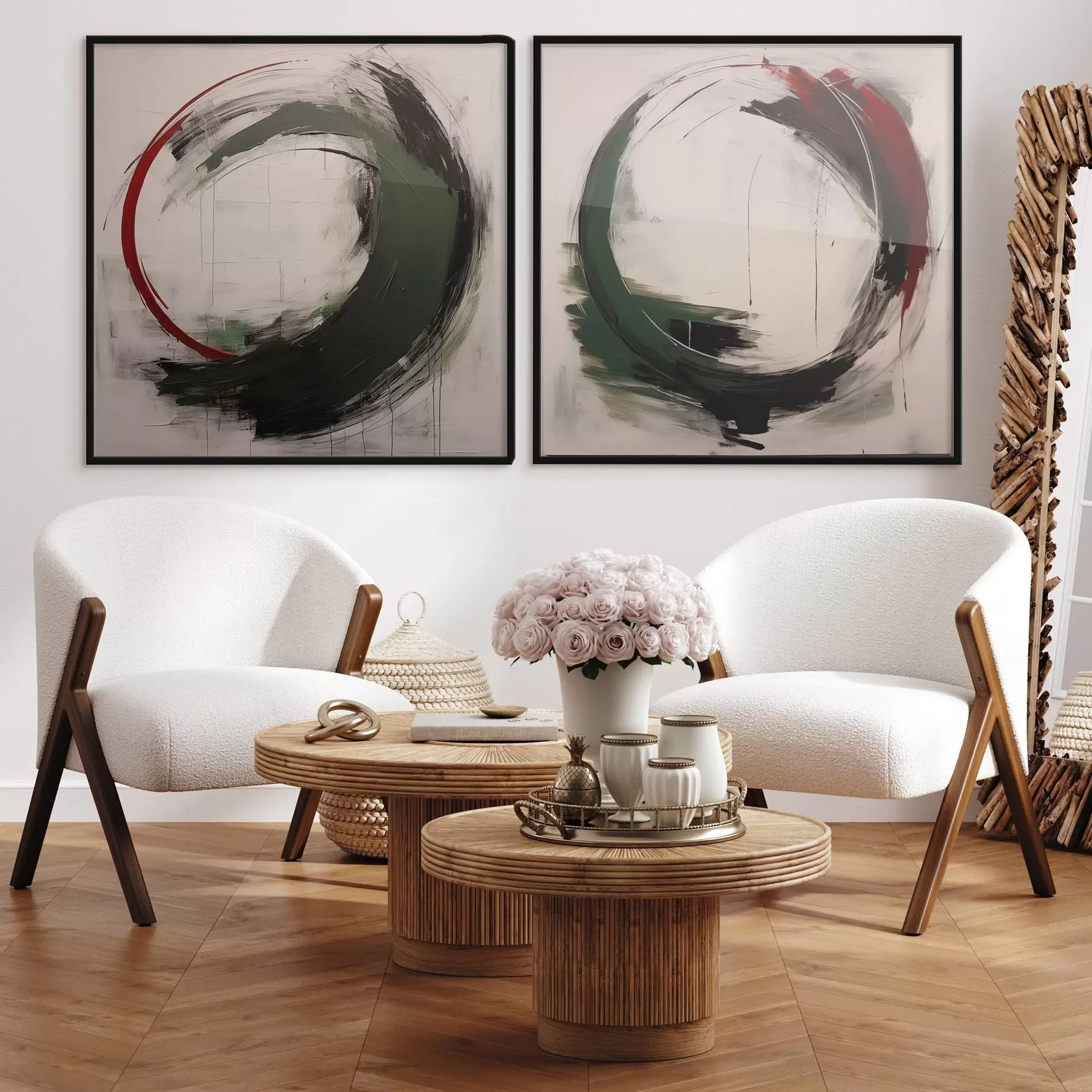 Papier peint Cercles abstraits d01207