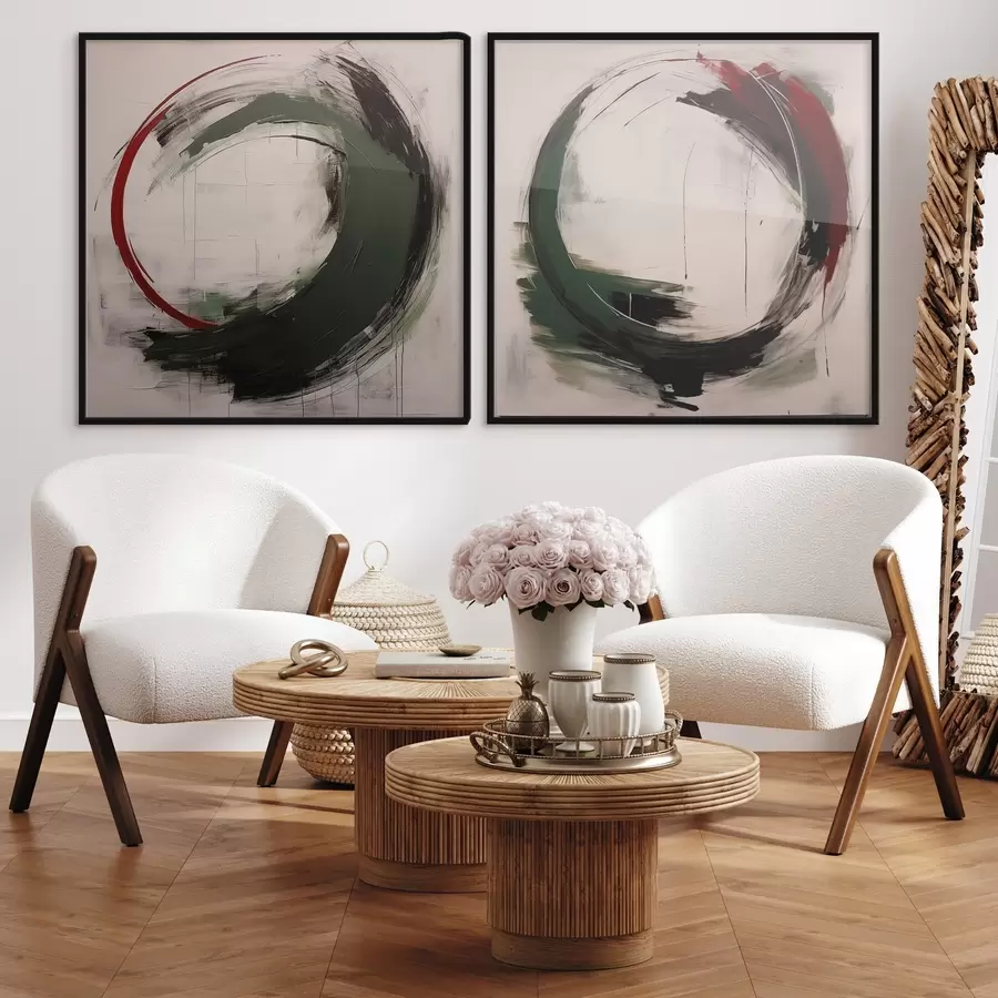 Papier peint Cercles abstraits d01207