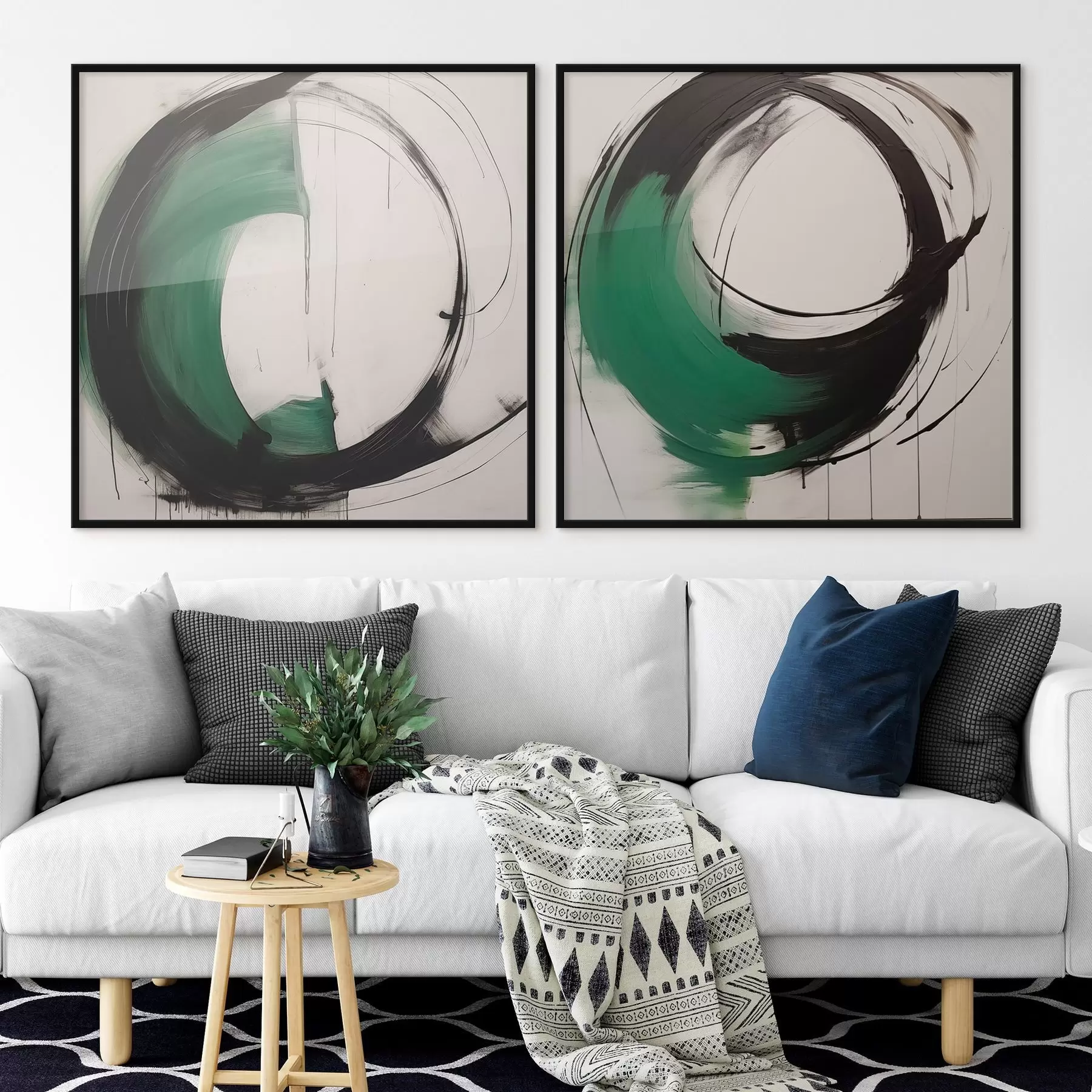 Papier peint Cercles et écho d01208