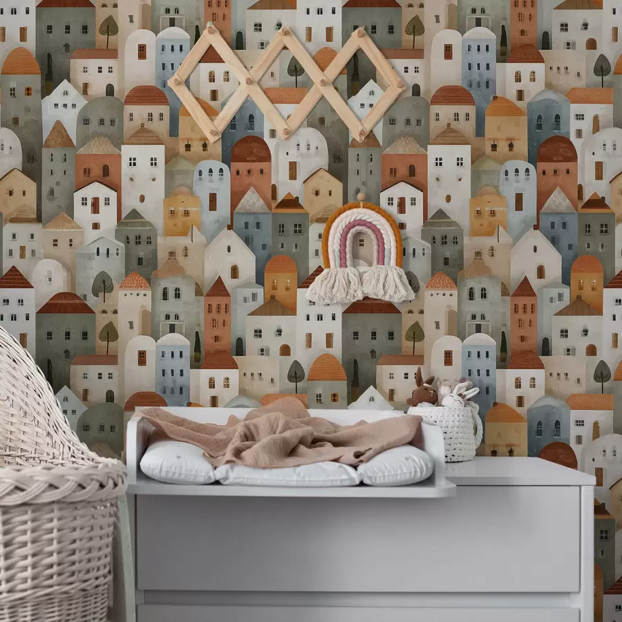 Papier peint Petites maisons de ville a00970