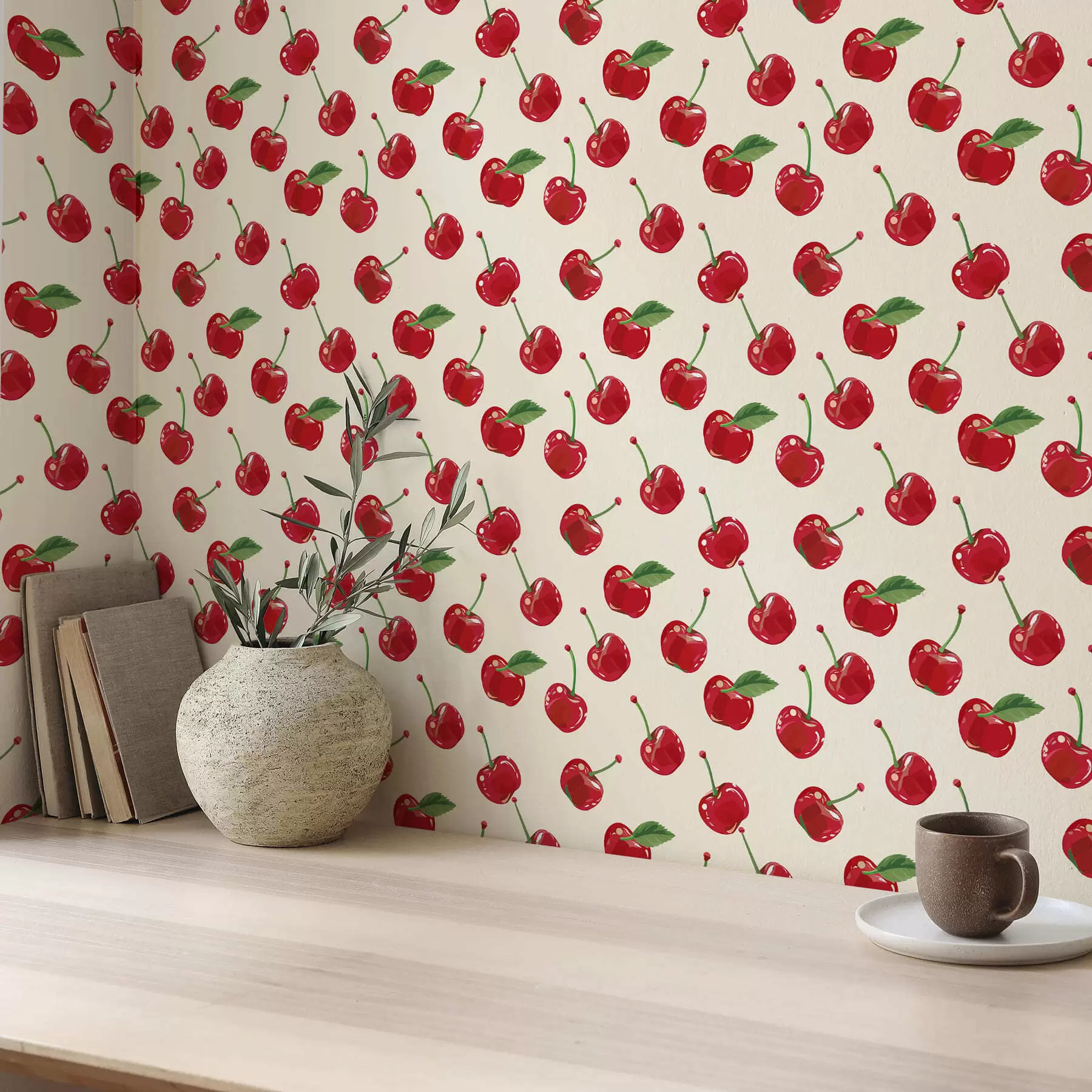 Papier peint Cerises juteuses a01146