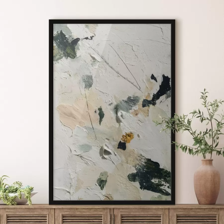 Papier peint Scène expressive avec une texture multicouche et une palette pastel dans un style peinture à l'huile f46961