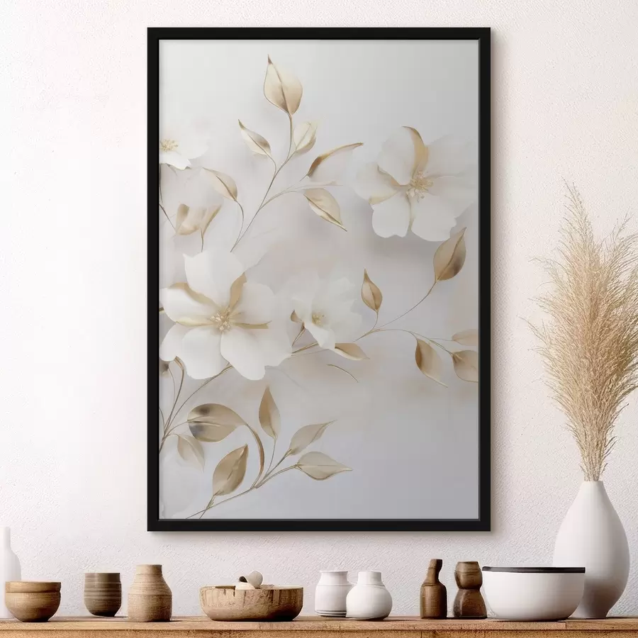 Papier peint Branches de fleurs délicates f47642