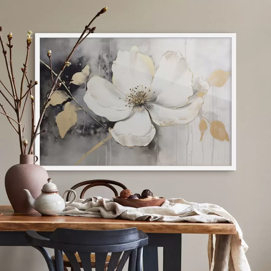 Papier peint Grande fleur abstraite f47643