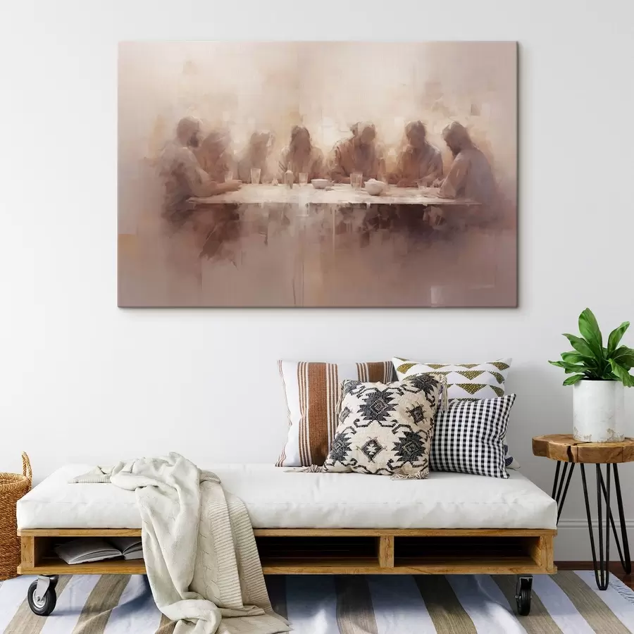 Tableau Dîner à une grande table s47671