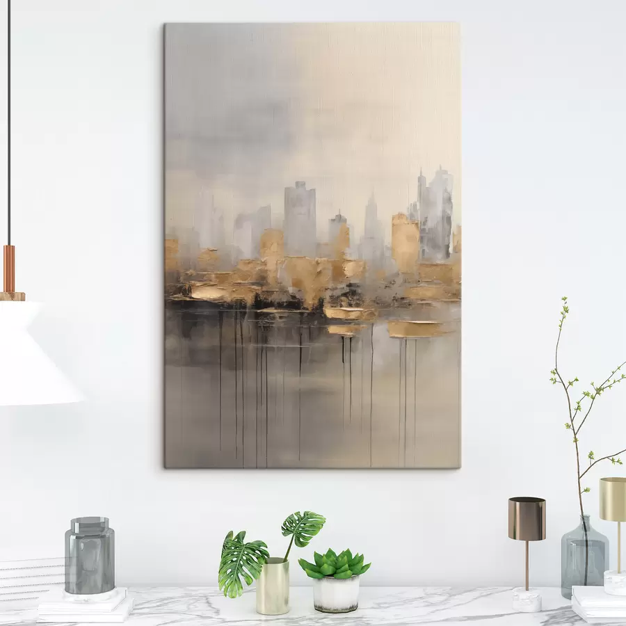 Tableau Une ville aux nuances tranquilles s47672