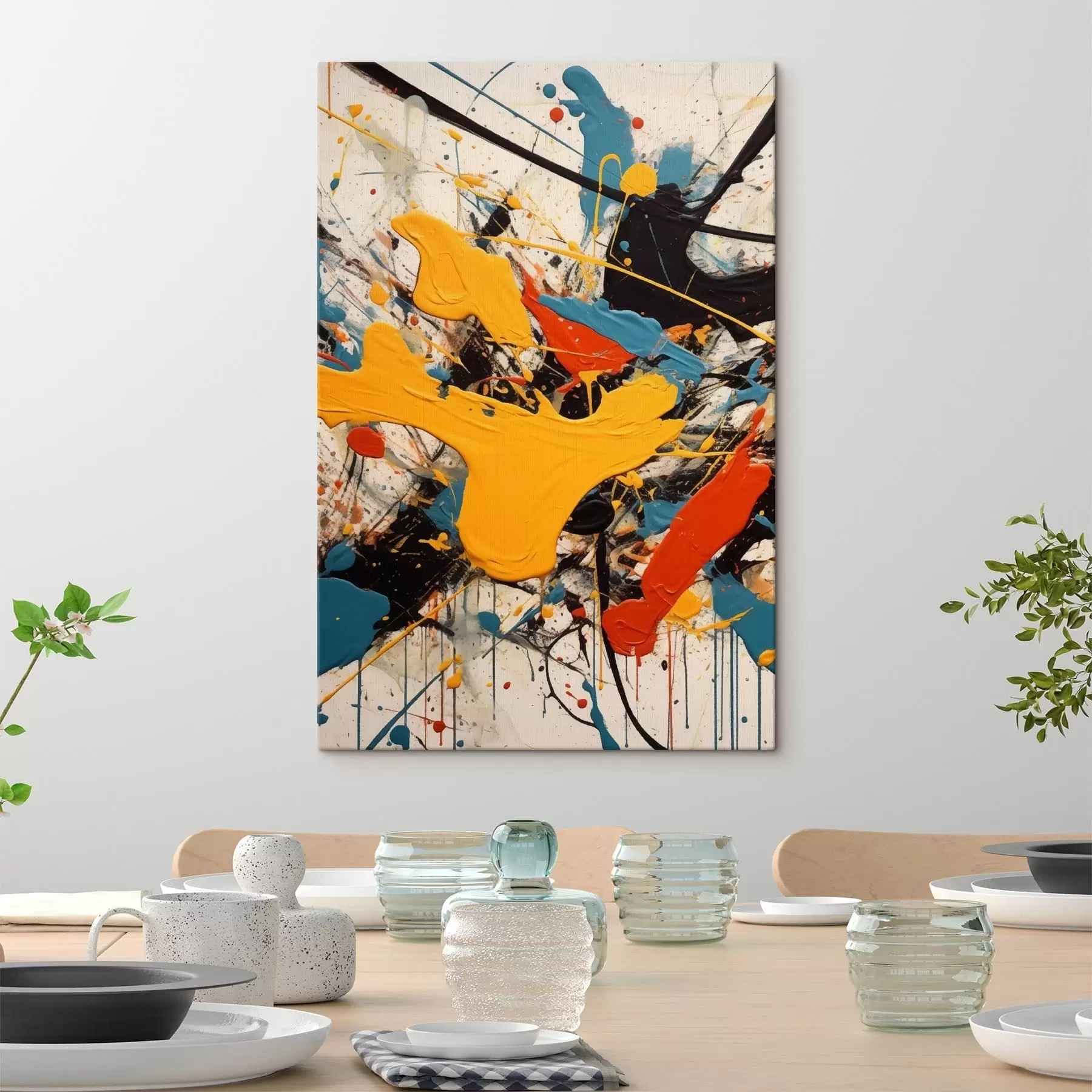 Tableau Peintures multicolores s47684