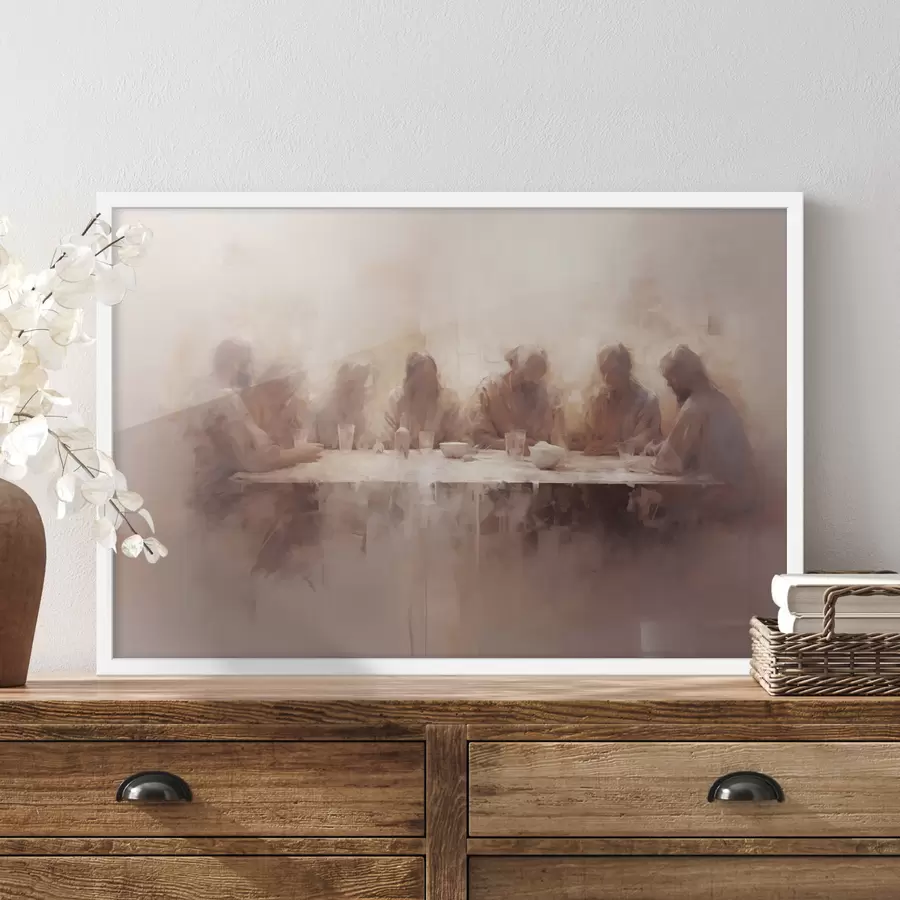 Papier peint Dîner à une grande table f47671