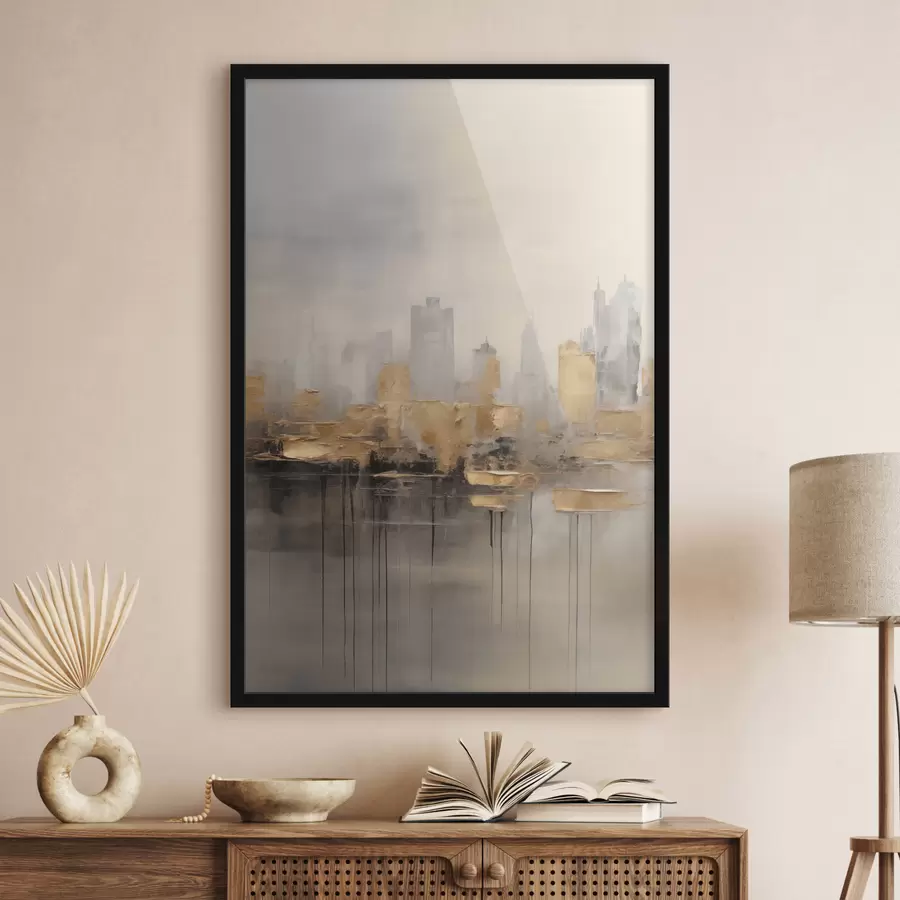 Papier peint Une ville aux nuances tranquilles f47672